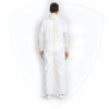 FC2040-1 Mono desechable blanco Tipo 5/6 Nivel de protección Costuras unidas amarillas