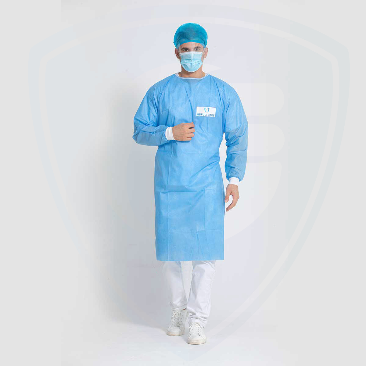 EN13795 Batas quirúrgicas desechables para protección contra agentes infecciosos
